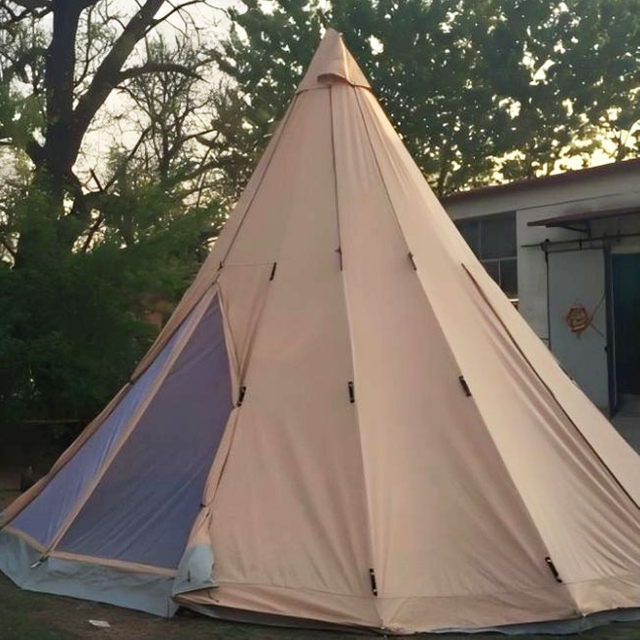5.6m Tipi Tent with 3 Doors