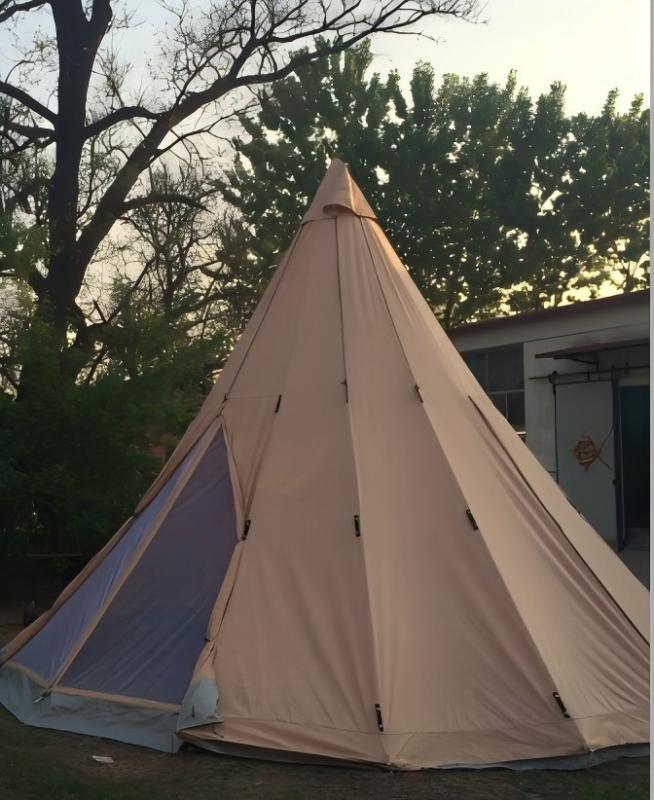 5.6m Tipi Tent with 3 Doors