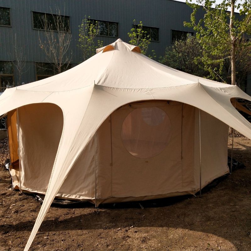 Large Cotton Canvas Bell Tent 500x300x170cm