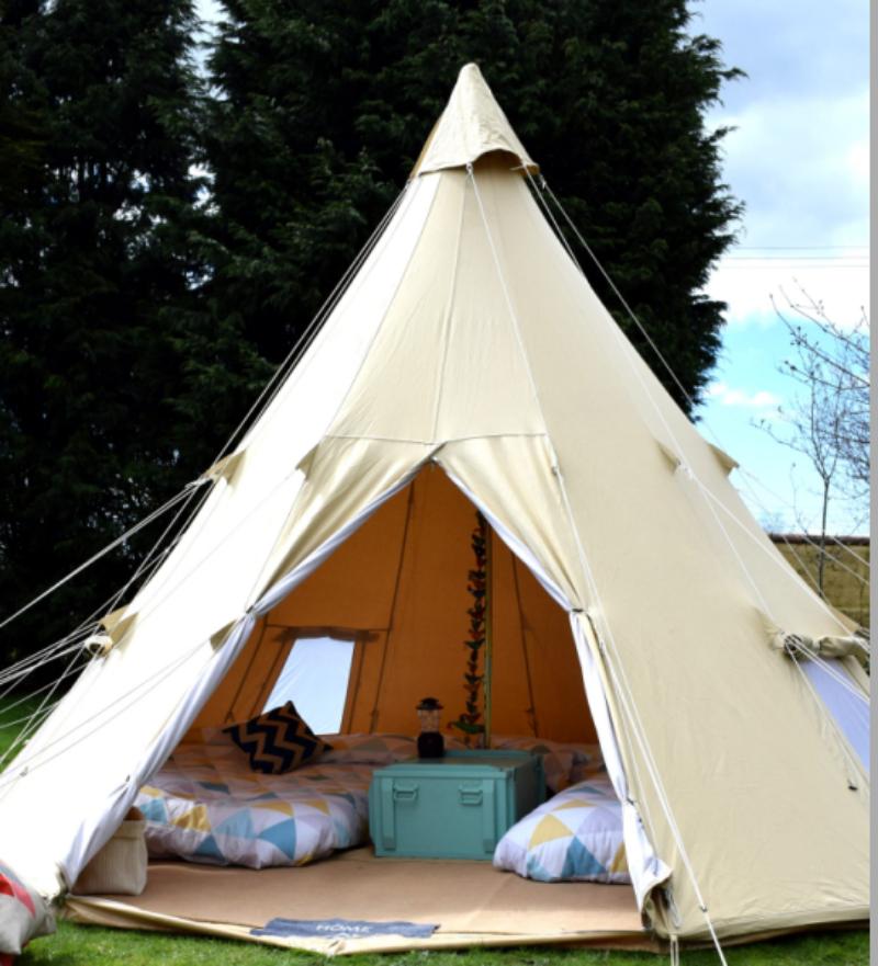 Canvas Tipi Tent1