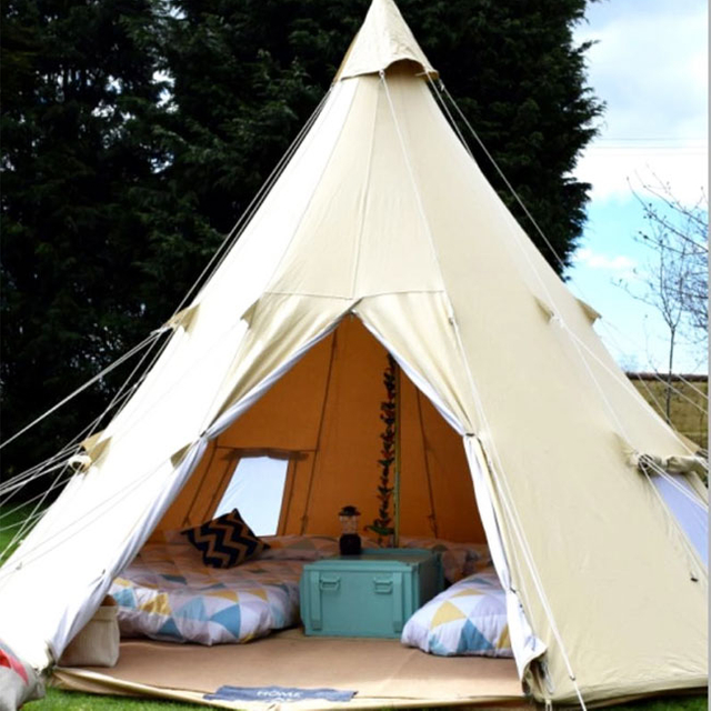 Canvas Tipi Tent 4/5/6m
