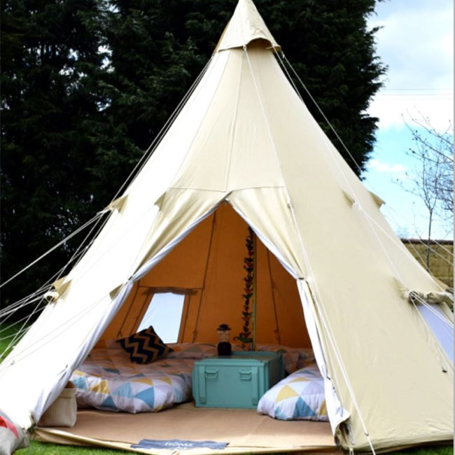 Canvas Tipi Tent 4/5/6m