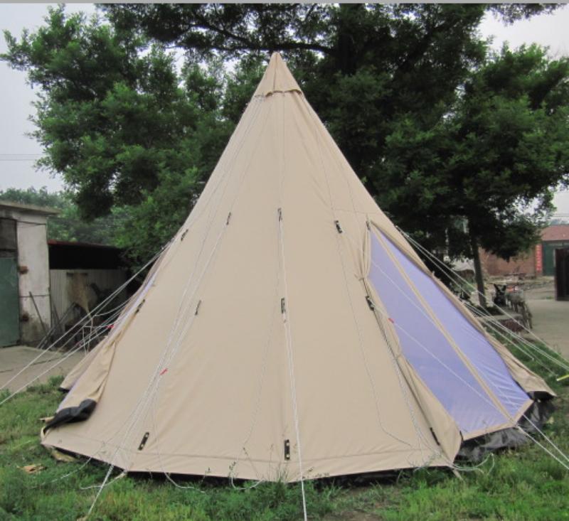 Double door tipi tent